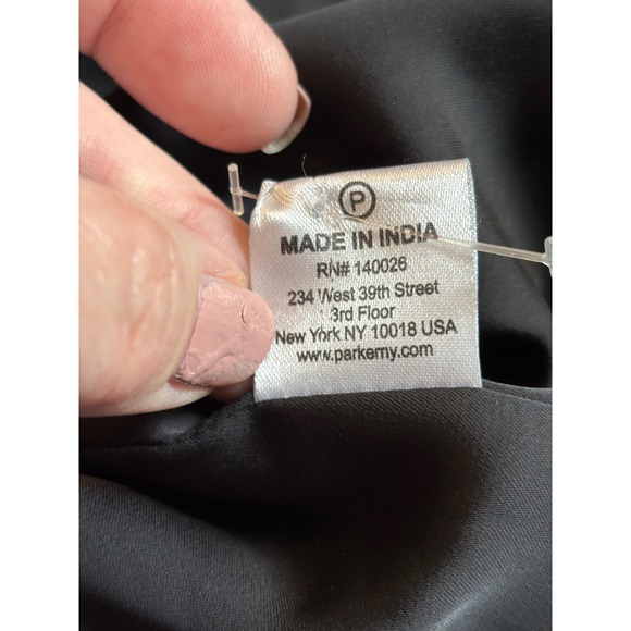 Parker Taha Silk Sequin Dress Halter Neck Sleeveless Party Cocktail‎ Black - Picture 5 of 13